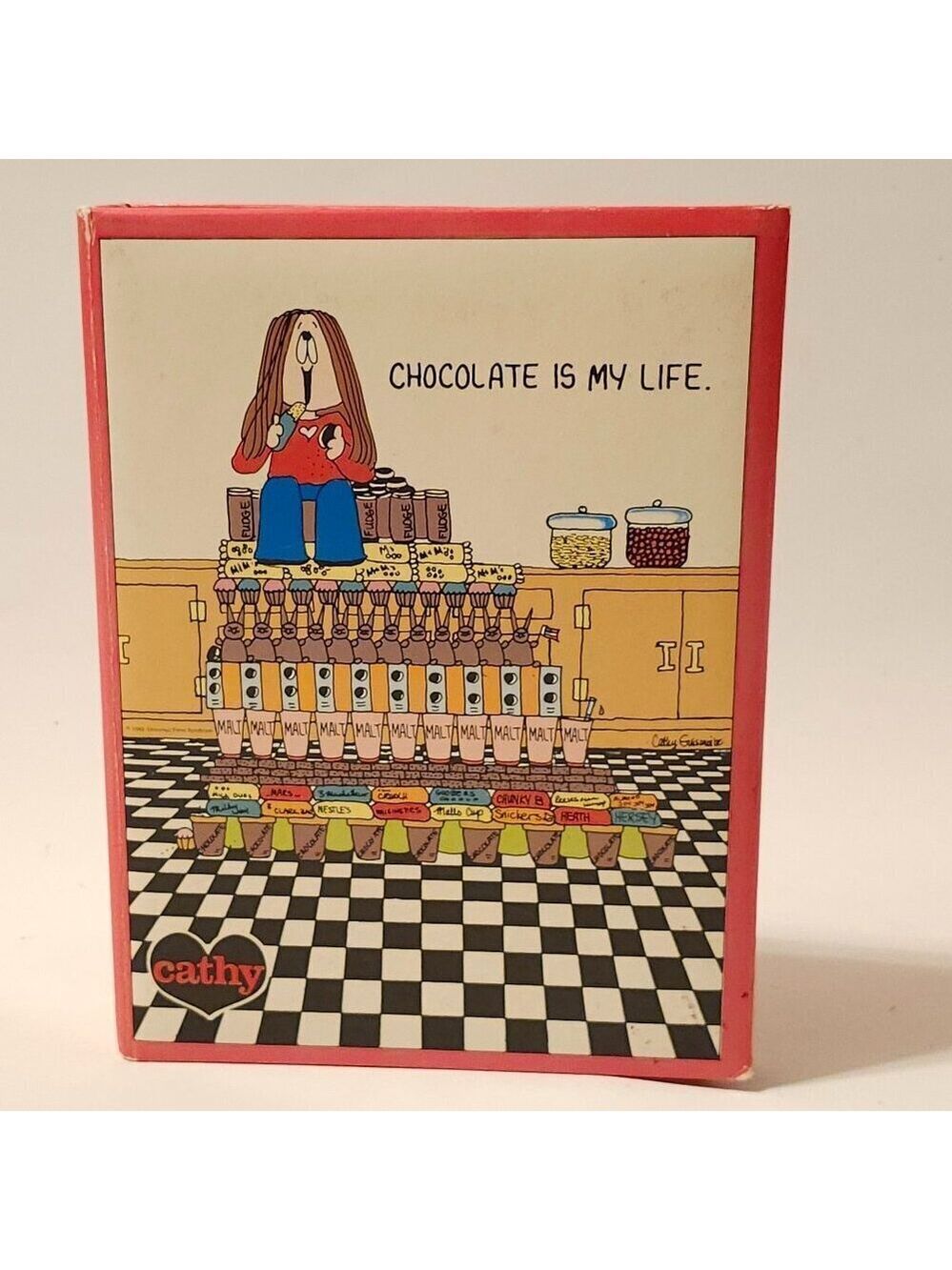 FUN Vintage Cathy Comic Strip Recipe Book 1982 Cathy Guisewite Stylecraft